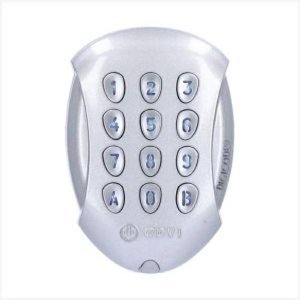CDVI GALEO R Digicode Series, Wireless Keypad with Backlit Keys, Surface Mount, Silver